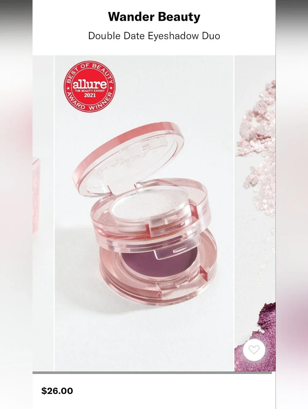 Wander Beauty Double Date Eyeshadow Duo –